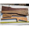 Image 1 : 4 hand carved wood gun stocks