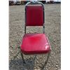Image 1 : Red leather chair- 35"H