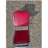 Image 3 : Red leather chair- 35"H