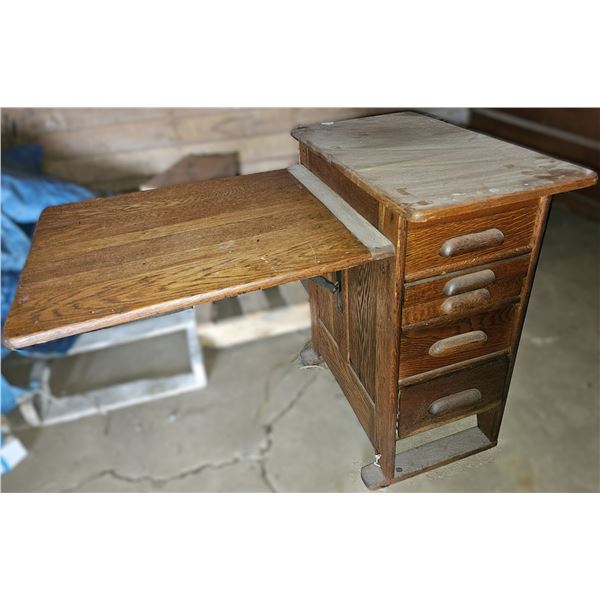 Vintage Night Stand w/ Flip Up Table
