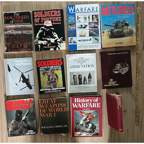 Military Books. Lot of 12 large hardcover
