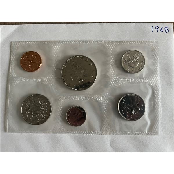 1968 sealed and uncirculated Canadian coin set