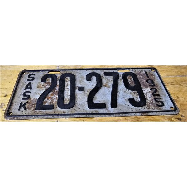 1925 Sask Plate 20-279