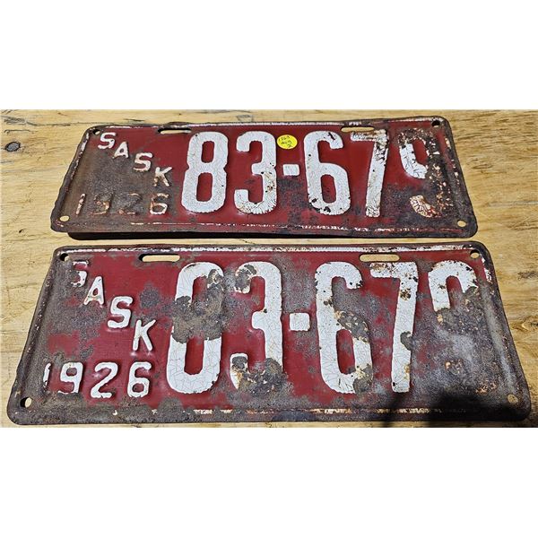 1926 Sask Plate 83-679 (Pair)