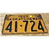 Image 1 : 1929 Sask Plate 41-724