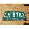 Image 1 : 1962 Alberta Plate LH 8782
