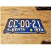 Image 1 : 1970 Alberta Plate CC-00-21