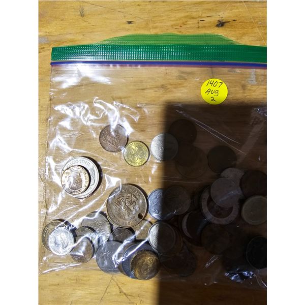 Bag of 50 World Coins