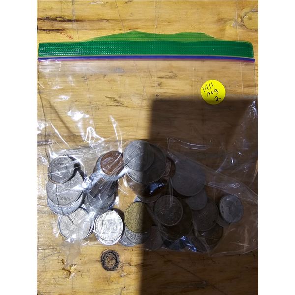 Bag of 50 World Coins