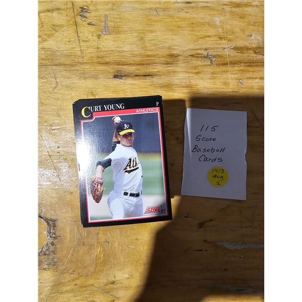 115 Score Baseball Cards 1991