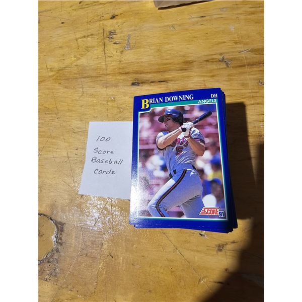 100 Score Baseball Cards 1991