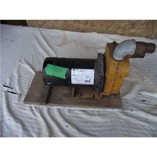 Used pump, motor is good but pump needs rebuild.