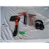 Image 2 : Small hatchet and carry case / two caulking guns / ear muffs