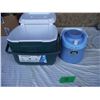 Coleman cooler (clean) and Thermos water cooler (needs Cleaning)
