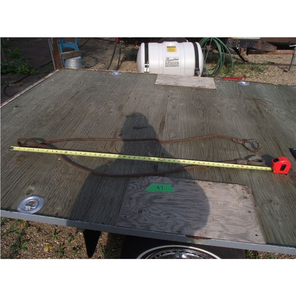 Cable slings 1/2 inch, one 8 feet  and one 40 feet