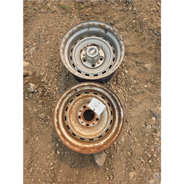 2 - 15" rims for a chevy 1/2 ton