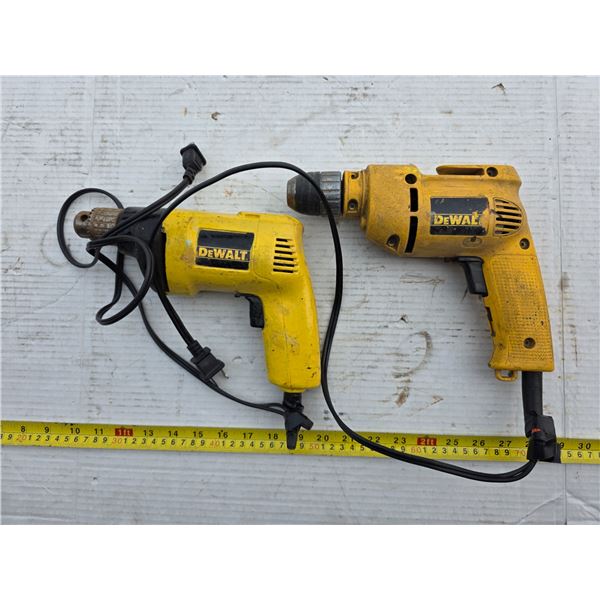 2  dewalt corded drills