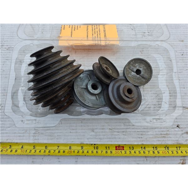 6 various pulleys