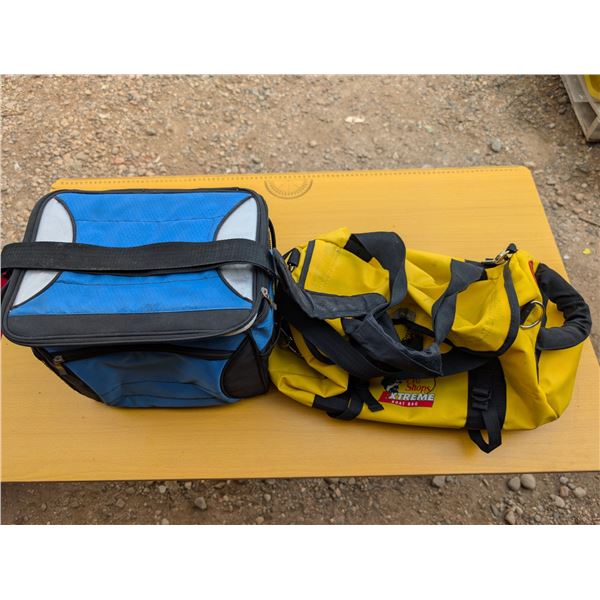 Bass Pro Extreme Boat Bag + Blue Insulated Cooler