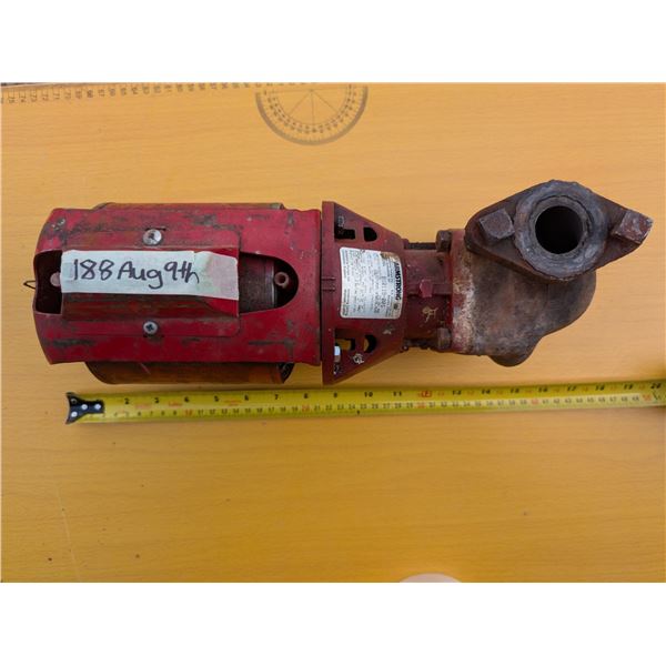 Electric Motor + Pump for HW Boiler System Working