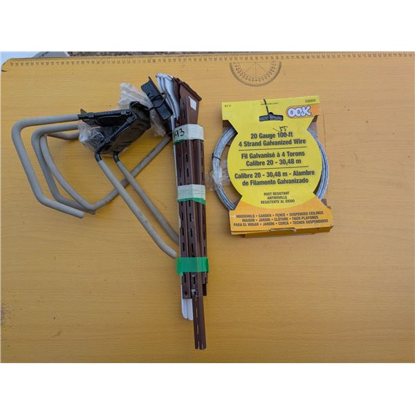 Shelving Brackets + Roll of Wire