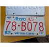Image 5 : Enamel Bowl, (4) License Plates 4 Carabineer