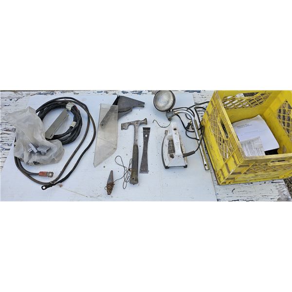 Crate Full of Misc. Tools and Hardware