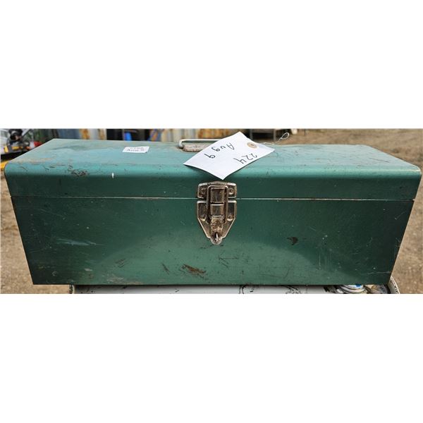 Bench Metal Green Toolbox w/ Tools