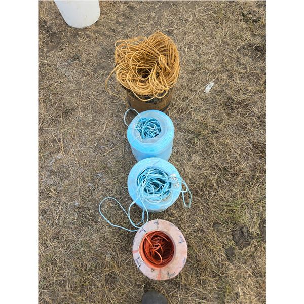 4 partial rolls of 9000 baler twine