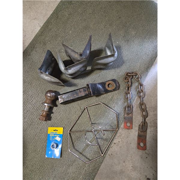 4- Load Protectors- Tow Hitch 1" Hole-2 5/16"x1" Ball- Misc Chain/Hole Bush