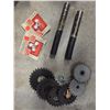 Image 1 : 2- Weld On Axle Stubs(HD211HUB), 7 Weld On Roller Chain Sprockets (All New)