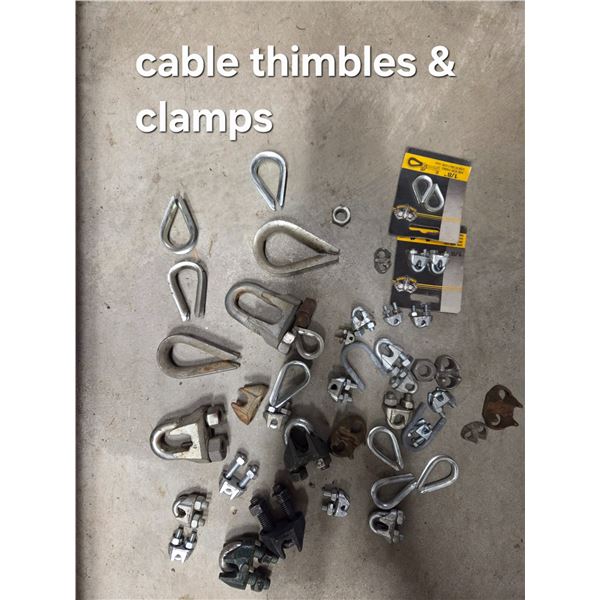 Assorted Cable Clamps & Thimbles