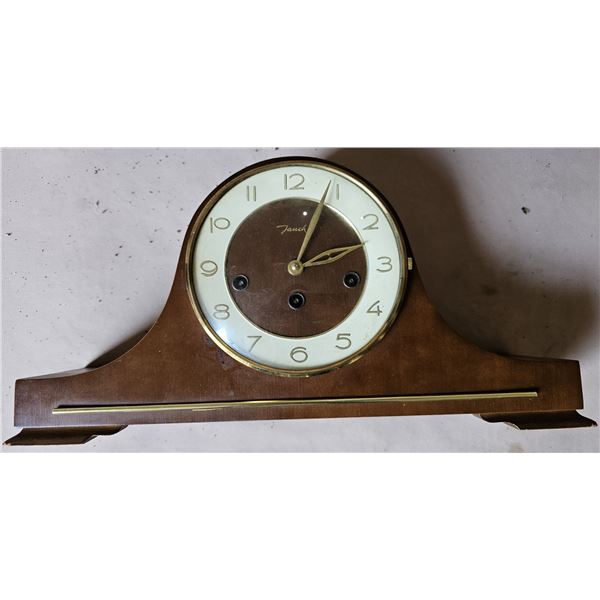 Vintage Fauch Chiming Wind Up German Mantle Clock- Untested