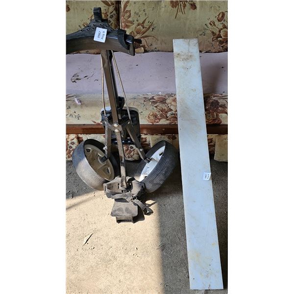 Golf bag Pull Cart/Puck Board pc