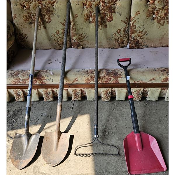 3-Shovels/Rake