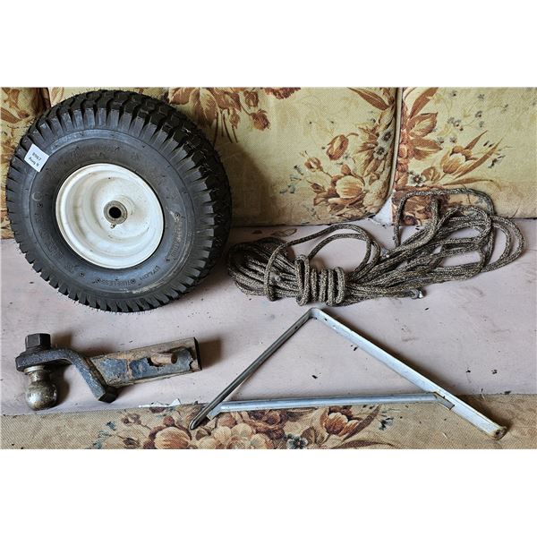 Ball hitch/Rope/Bracket/15x6.00-6 Wheel