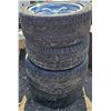 Set of 4 17" Aluminum Wheels w/ Bald Tires - 5x4.5"