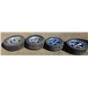 Image 6 : Set of 4 17" Aluminum Wheels w/ Bald Tires - 5x4.5"