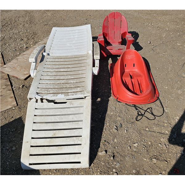 Plastic Lawn Chairs/Plastic Sled
