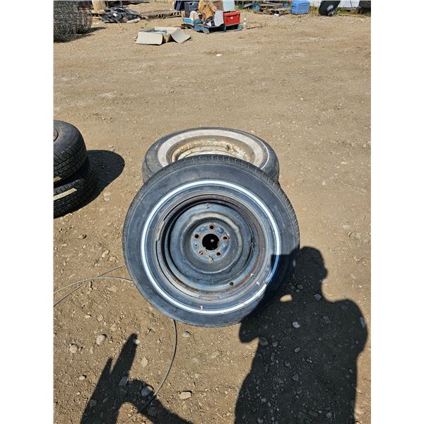 Set of 3 - 15" Steel Wheels w/ Tires