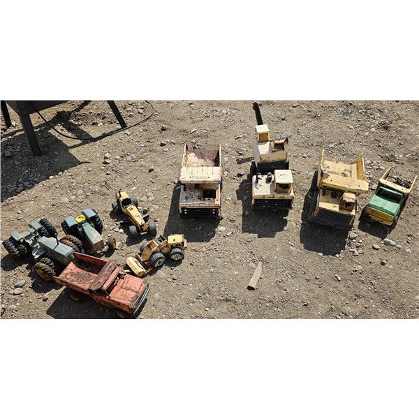 Tonka Metal Trucks/Metal John Deere Tractors