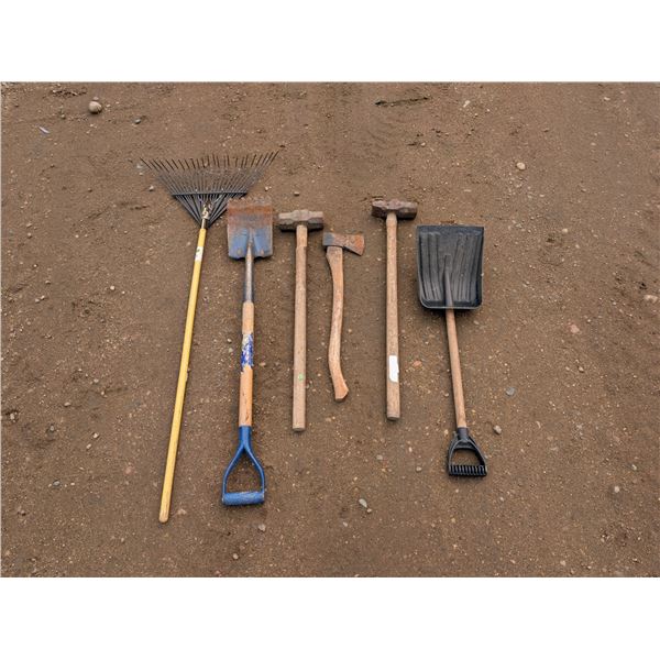 Lot of Misc. Tools (Shovel Axe, Sledge Hammer, etc.)