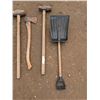 Image 2 : Lot of Misc. Tools (Shovel Axe, Sledge Hammer, etc.)