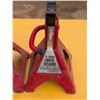 Image 2 : (2) Power Hydraulics 3 ton Jack Stands (ok Condition)