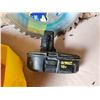 Image 3 : Circular Saw Blade/DeWalt 18v Battery- Untested/Box of Construction Staples