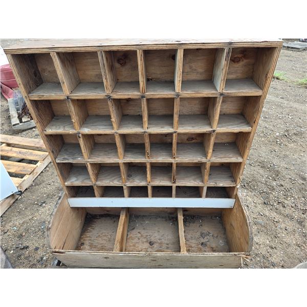 Wooden parts storage cabinet- 48"H