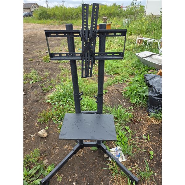 Tv mount on wheels