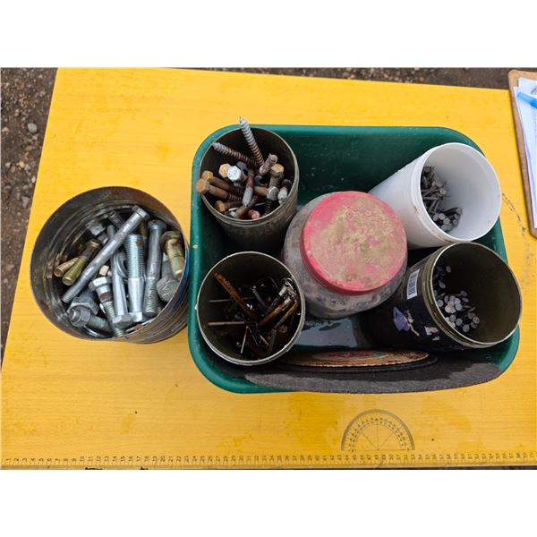 Lot of bolts and nails