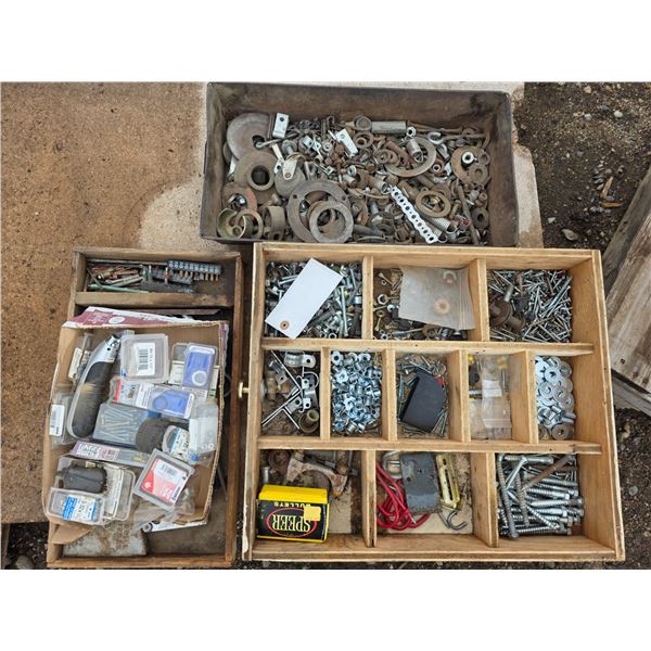 Lot of hardware, screws, nails, bolts