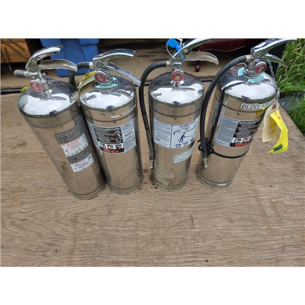 4 fire extinguishers- 2 full